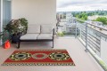 Elegancki dywan winyl patio Ramy Królewskie wzory