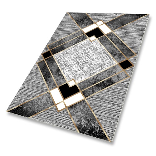 Łazienkowy winylowy dywan stylowy MARMUR SZARY