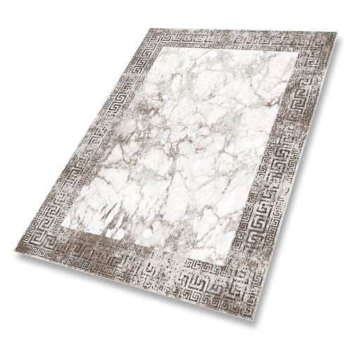 Piękny winylowy dywanik do biura domu MARMUR BIEL