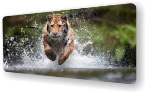 Ochronna mata na biurko podkładka Tygrys w Rzece 90x45cm