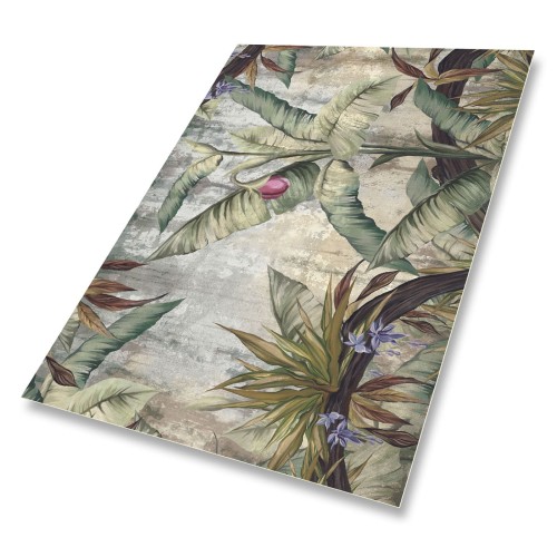 MODNY DYWAN z winylu zewnętrzny TROPIKALNE LIŚCIE