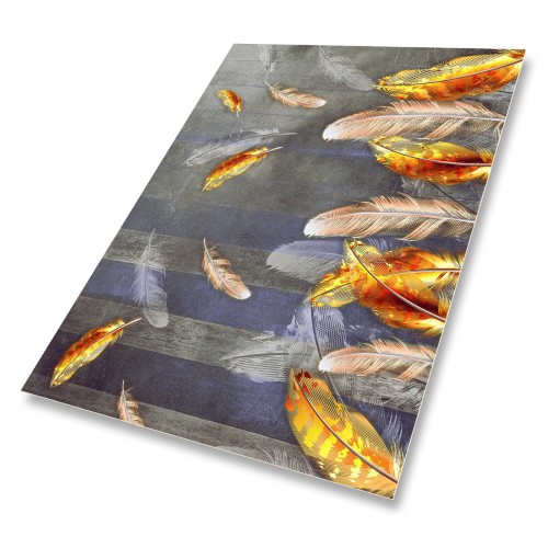 ZŁOTE PIÓRKA PIÓRA DESKI mata winylowa uniwersalna