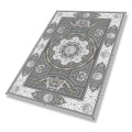 Szara MANDALA dywan do salonu na patio winylowy