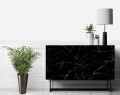 CZARNY KAMIEŃ elegancka okleina meblowa laminowana