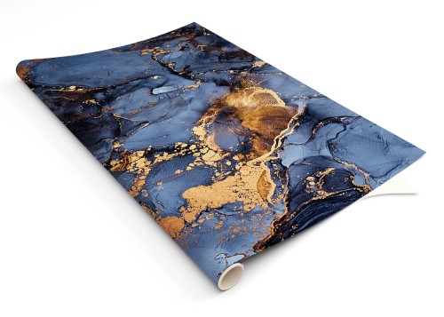 MALACHIT ZŁOTO okleina meblowa z laminatem 