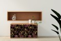 Okleina LAMINOWANA 120x60cm Heksagony złote liście