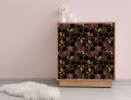 Okleina LAMINOWANA 120x60cm Heksagony złote liście