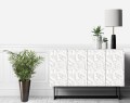biały wzór 3D okleina laminowana ozdobna na meble