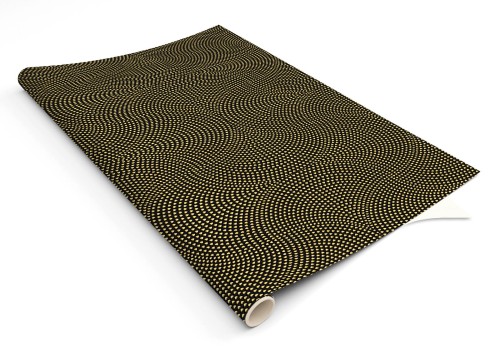 CZARNO ZŁOTA okleina meblowa pvc laminowana