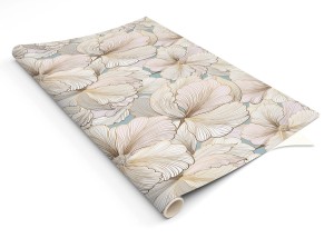 DELIKATNE ZŁOTE KWIATY ozdobna okleina meblowa