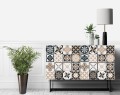 BEŻOWA MOZAIKA PATCHWORK ozdobna okleina
