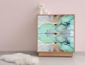 LAMINOWANA OKLEINA MEBLOWA TURKUSOWY MARMUR