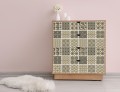 PATCHWORK BEŻOWY okleina samoprzylepna laminowana