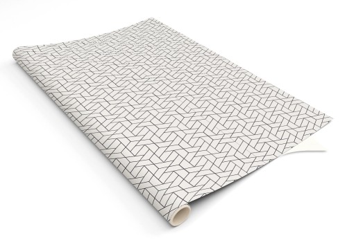Naklejka LAMINOWANA naklejka geometryczny wzór 3D