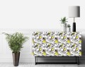 FOLIA samoprzylepna laminowana Kwiaty i ptaki