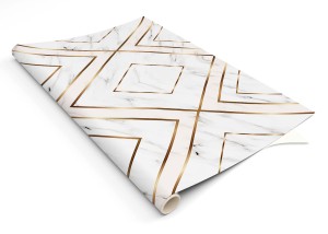 FOLIA OZDOBNA NA MEBLE LAMINOWANA MARMUR ZŁOTO