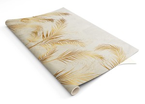 ZŁOTE PALMY LAMINOWANA NAKLEJKA MEBLOWA