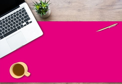 Mata antypoślizgowa ochronna na biurko różowa