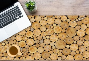 Podkładka antypoślizgowa ochronna na biurko drewno przekrój