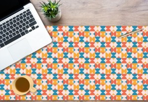 Podkładka antypoślizgowa ochronna na biurko kolorowe elementy