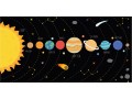 Mata ochronna na biurko antypoślizgowa kosmos planety