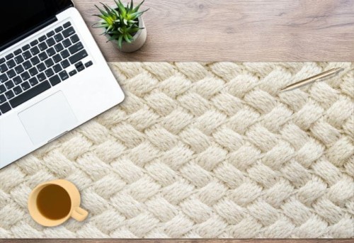 Podkładka mata ochronna na biurko wzór jak sweterek