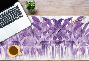 Mata podkładka ochronna na biurko liście abstrakcja