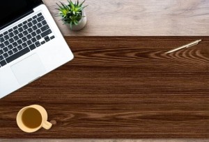 Podkładka mata ochronna na biurko deski drewniane drewno