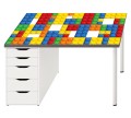 Podkładka mata ochronna na biurko klocki jak lego