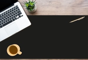 Podkładka mata ochronna na biurko czarna do biura