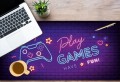 MATA ochronna na biurko z IKEA MALM dla gracza gamer playstation