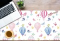 PODKŁADKA ANTYPOŚLIZGOWA na biurko z IKEA MALM dla dzieci pastelowe balony