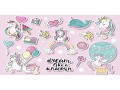 Dla dziewczynki MATA ochronna na biurko z IKEA MALM unicorn jednorożec