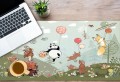 Antypoślizgowa MATA na biurko z IKEA MALM zwierzątka leśne