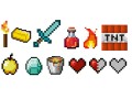 Winylowa MATA ochronna na biurko z IKEA MALM pixel jak minecrafta