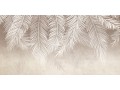 Winylowa mata ochronna na biurko z IKEA MALM eleganckie liście palmy