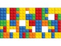 Podkładka winylowa na biurko z IKEA MALM klocki lego kolory