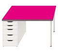 Ochronna podkładka na biurko z IKEA MICKE RÓŻOWA