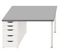 Ochronna MATA podkładka na biurko z IKEA MICKE SZARA 