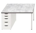 Ochronna podkładka na biurko z IKEA MICKE JASNY SZARY BETON
