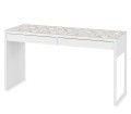 Ochronna MATA podkładka na biurko z IKEA MICKE szare heksagony