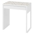 Ochronna MATA podkładka na biurko z IKEA MICKE szare heksagony