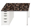 Antypoślizgowa mata ochronna na biurko ikea micke czarny wzór wzory (1)