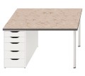 Antypoślizgowa mata ochronna na biurko ikea micke RÓŻOWE ZŁOTO