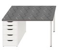 Ochronna podkładka na biurko IKEA MICKE abstrakcyjne wzory