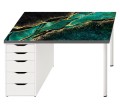 Ochronna podkładka na biurko IKEA MICKE ZIELONY MARMUR
