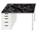 mata ochronna na biurko ikea micke czarny marmur