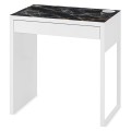 mata ochronna na biurko ikea micke czarny marmur