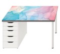 Antypoślizgowa podkładka na biurko ikea micke PASTELOWY MARMUREK