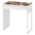 Ochronna podkładka na biurko z IKEA MICKE RÓŻOWE HEKSAGONY